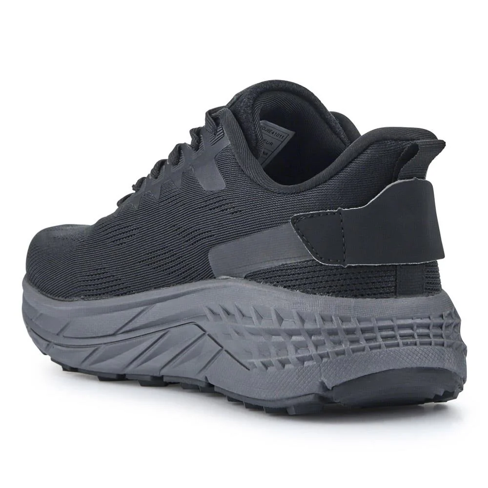 Easy Step In Wide Fit Memory Foam Trainers - BOJIE41011 / 327 057 - Black - Image 4