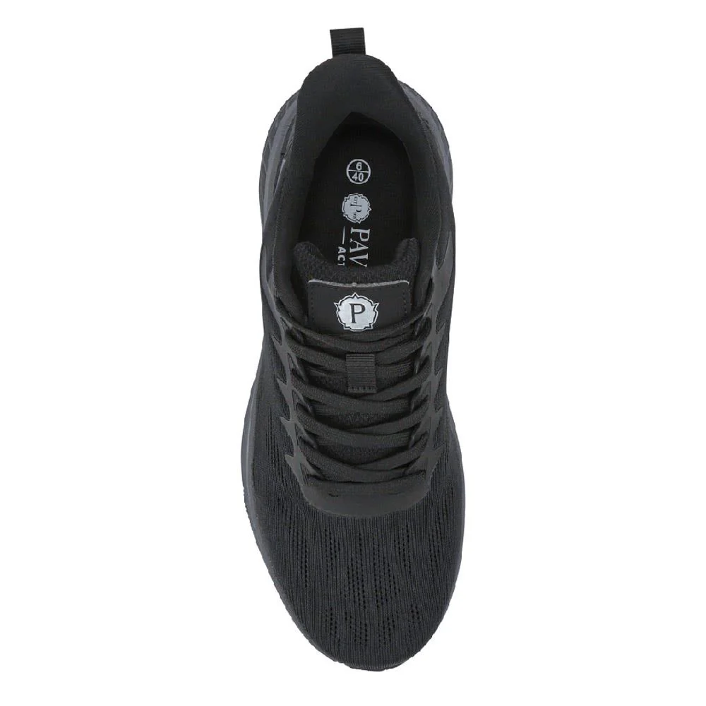 Easy Step In Wide Fit Memory Foam Trainers - BOJIE41011 / 327 057 - Black - Image 5