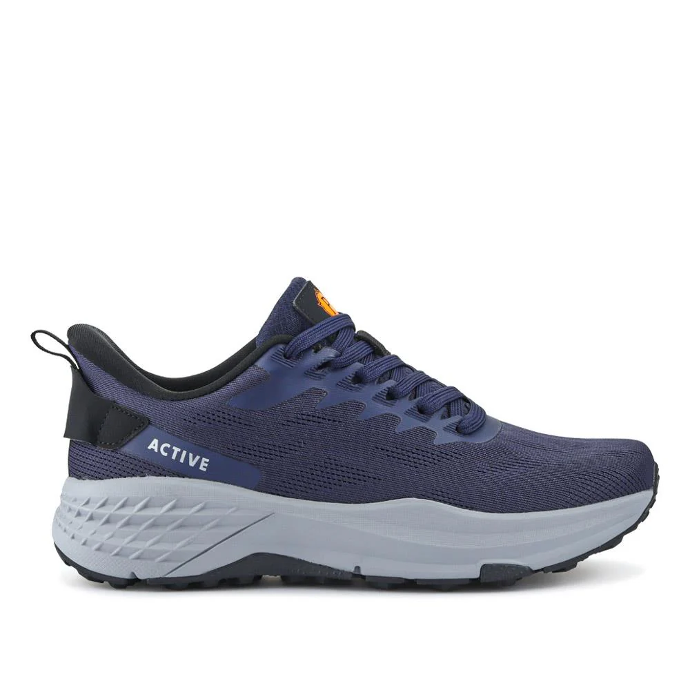 Easy Step In Wide Fit Memory Foam Trainers - BOJIE41011 / 327 057 - Navy - Image 3