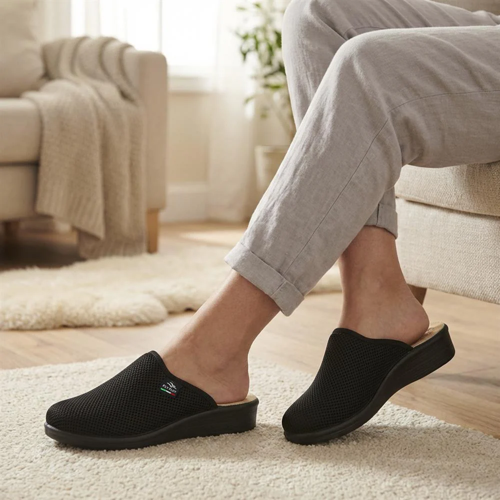 Lightweight Self-Moulding Mules - FLY41051 / 326 667 - Black - Image 2