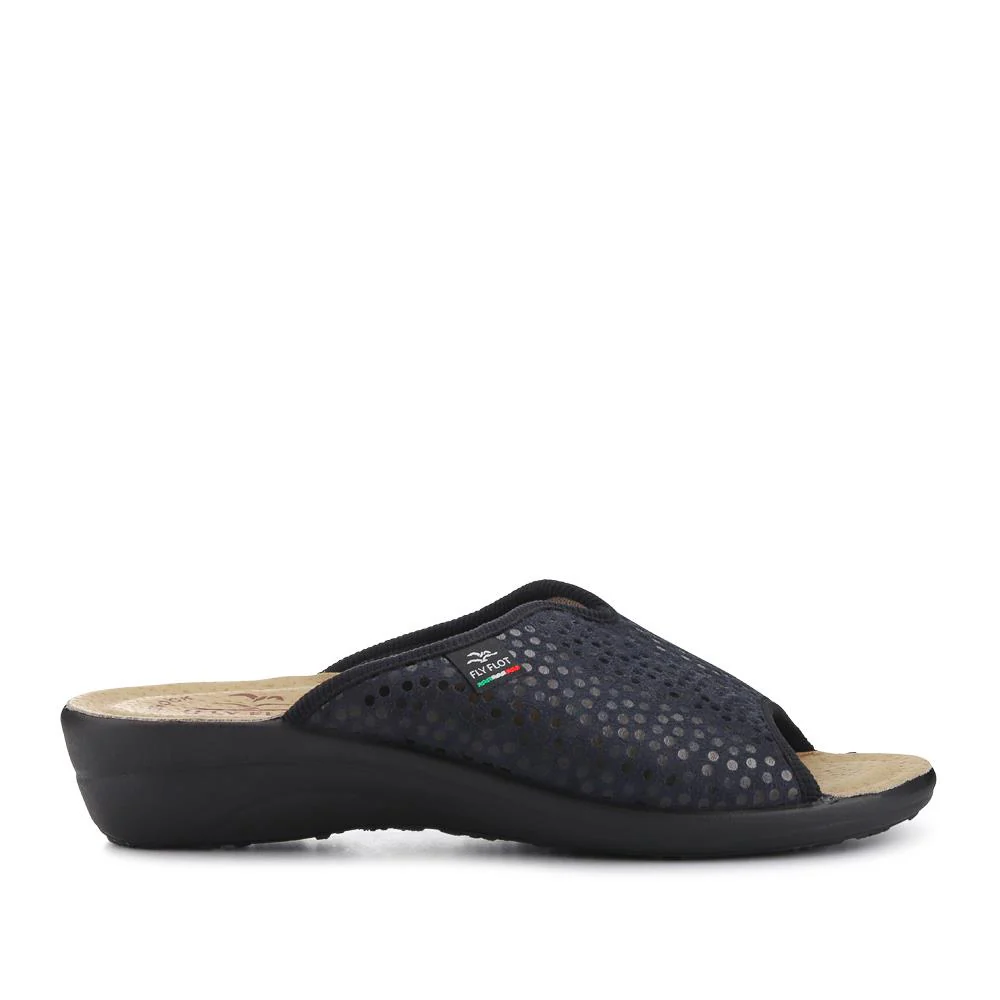 Lightweight Shock-Absorbing Leather Mules - FLY41045 / 326 673 - Black - Image 2