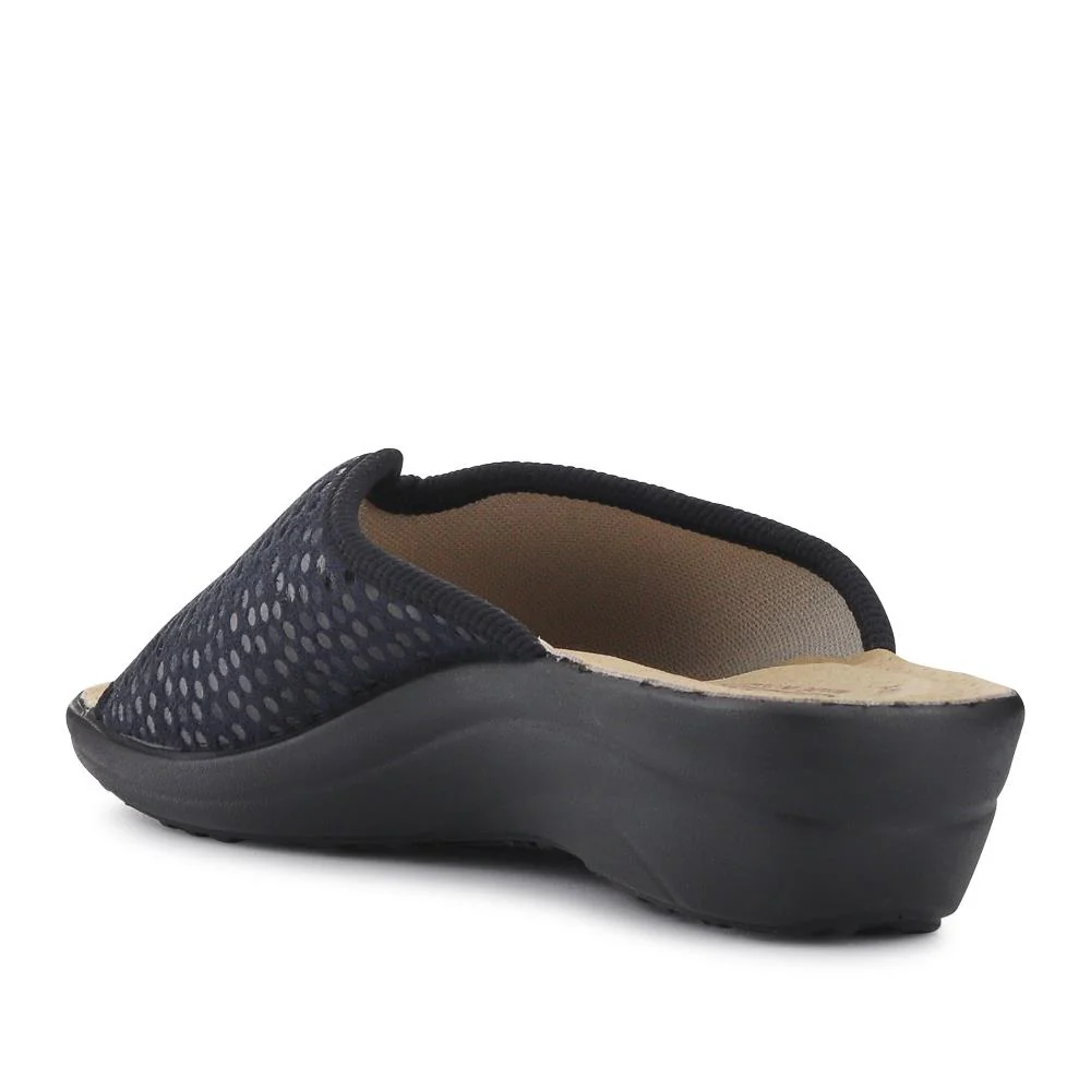 Lightweight Shock-Absorbing Leather Mules - FLY41045 / 326 673 - Black - Image 3