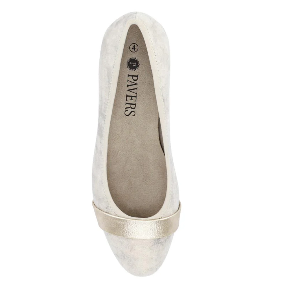 Lightweight Slip-On Court Shoes - JANSP41002 / 326 783 - Beige-Gold - Image 4