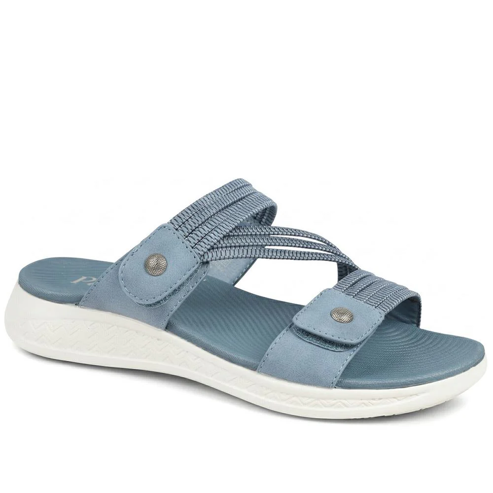 Lightweight Slip On Mule Sandals - BAIZH43003 / 329 053 - Blue
