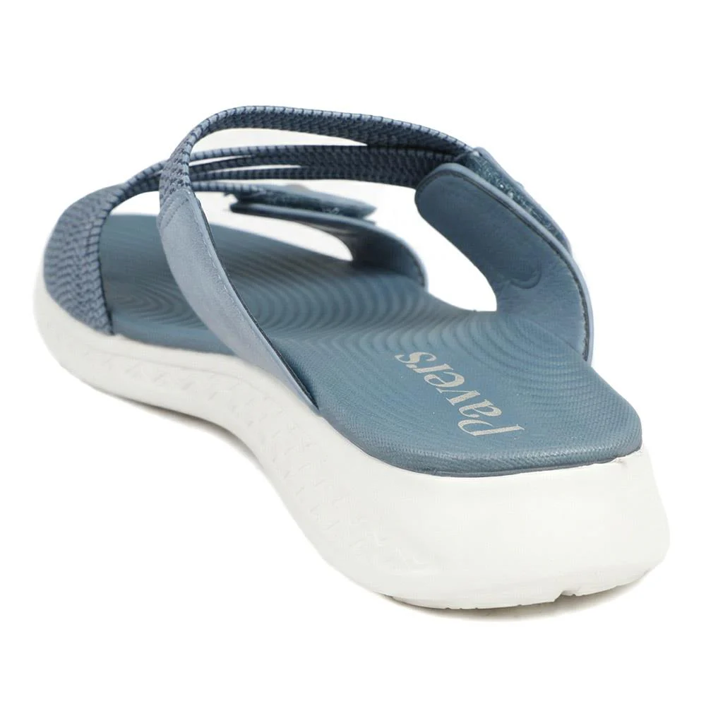 Lightweight Slip On Mule Sandals - BAIZH43003 / 329 053 - Blue - Image 3