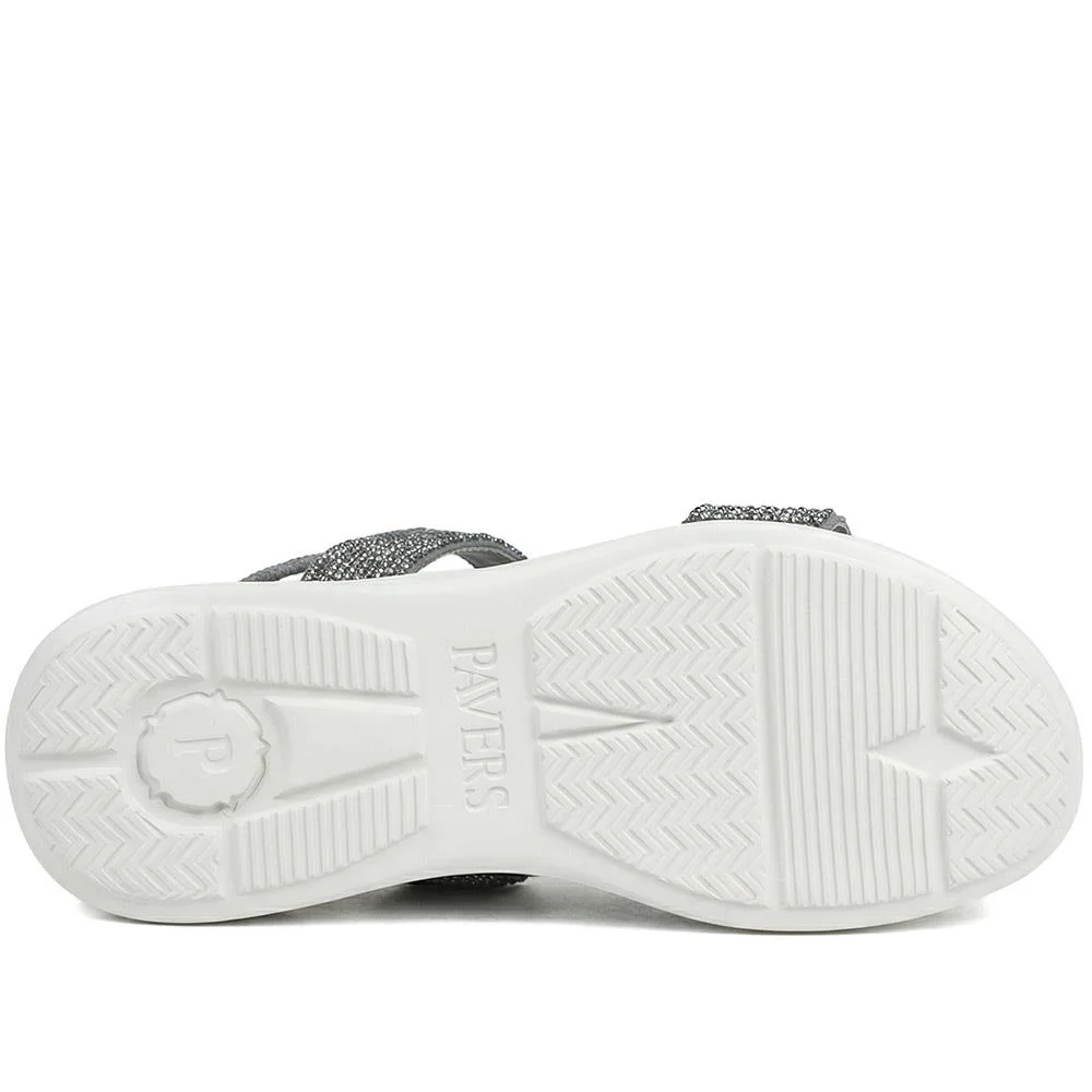 Lightweight Slip On Mule Sandals - BAIZH43006 / 329 054 - Dark Grey - Image 5