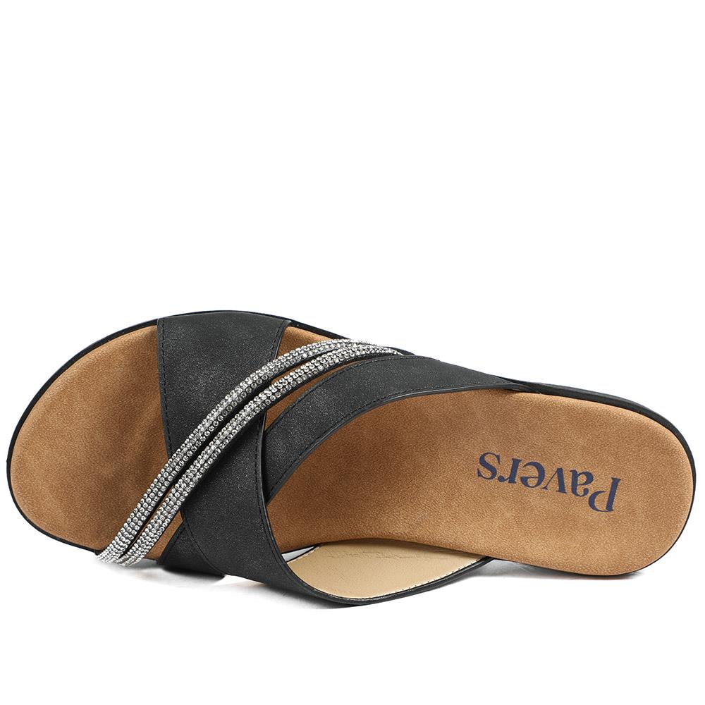 Lightweight Slip On Mule Sandals - BAIZH43010 / 329 165 - Black - Image 4