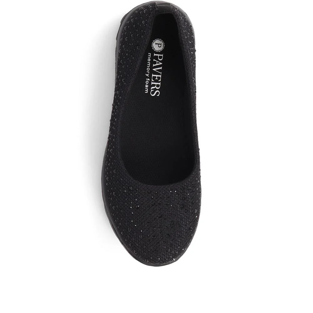 Lightweight Slip On Pumps - BRK39005 / 325 008 - Black - Image 5