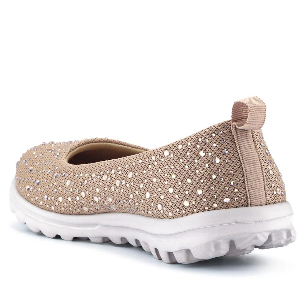 Lightweight Slip On Pumps - BRK39005 / 325 008 - Taupe - Image 3
