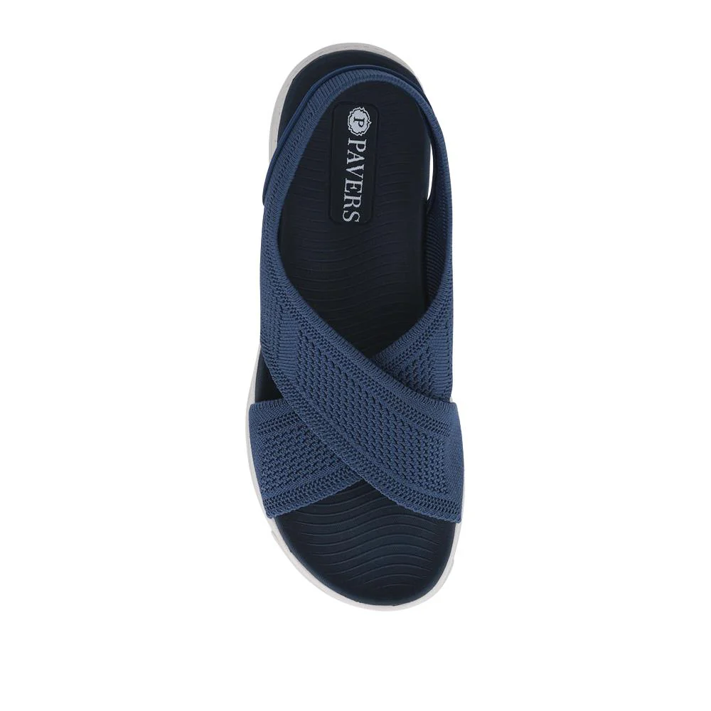 Lightweight Slip-On Sandals - BAIZH41035 / 327 195 - Navy - Image 4
