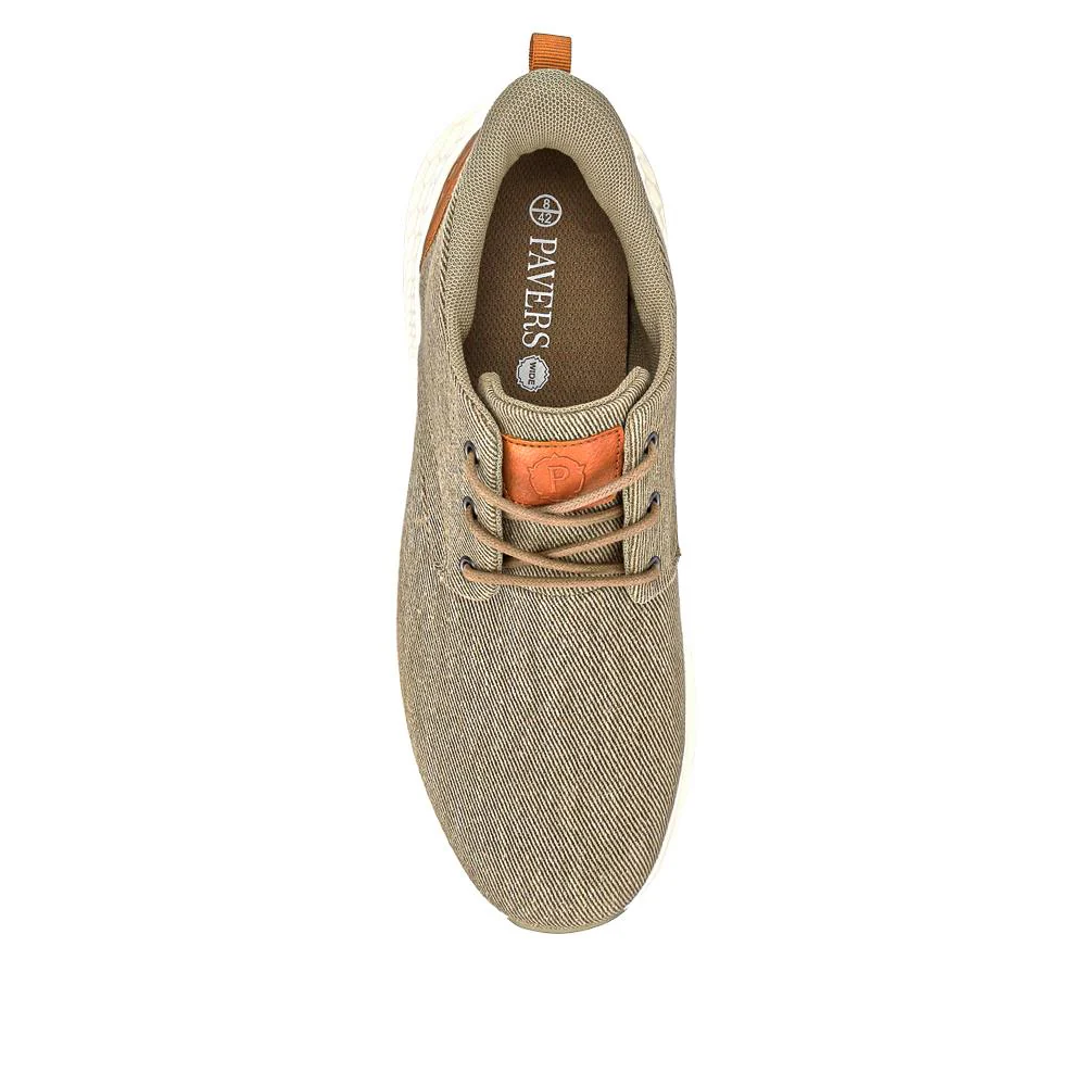Easy Step In Wide Fit Lightweight Trainers - BOJIE41012 / 327 255 - Beige - Image 4