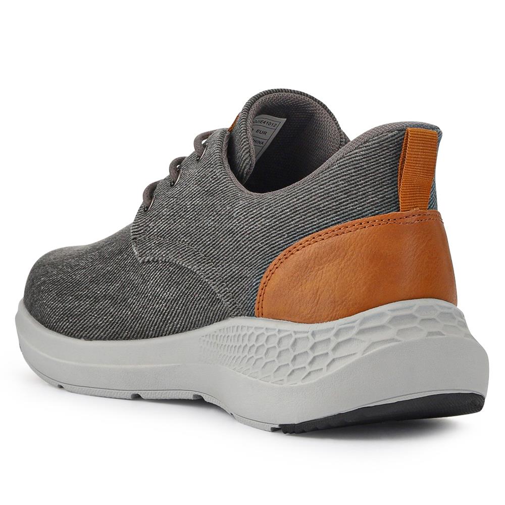 Easy Step In Wide Fit Lightweight Trainers - BOJIE41012 / 327 255 - Grey - Image 3