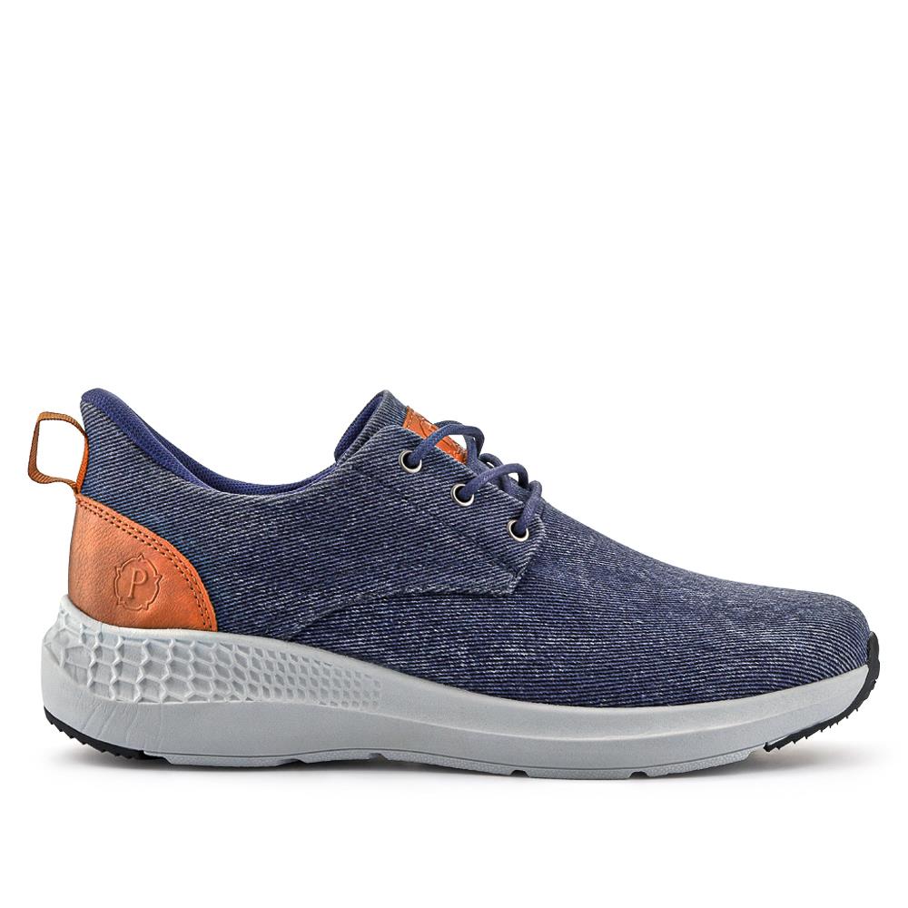 Easy Step In Wide Fit Lightweight Trainers - BOJIE41012 / 327 255 - Navy - Image 2