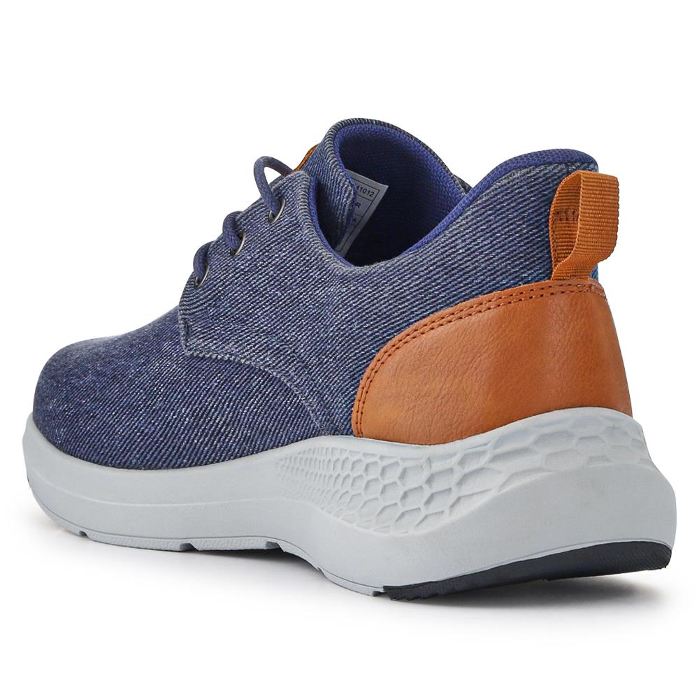 Easy Step In Wide Fit Lightweight Trainers - BOJIE41012 / 327 255 - Navy - Image 3