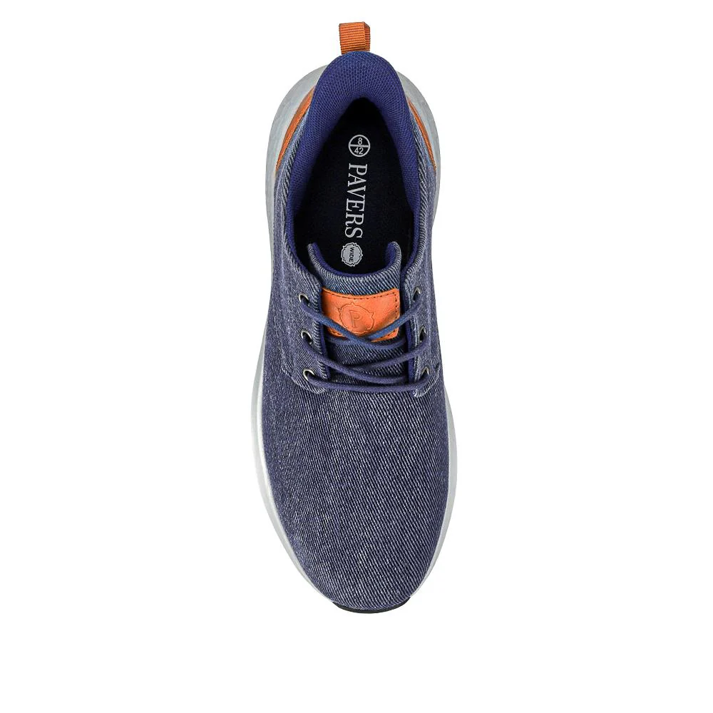 Easy Step In Wide Fit Lightweight Trainers - BOJIE41012 / 327 255 - Navy - Image 4