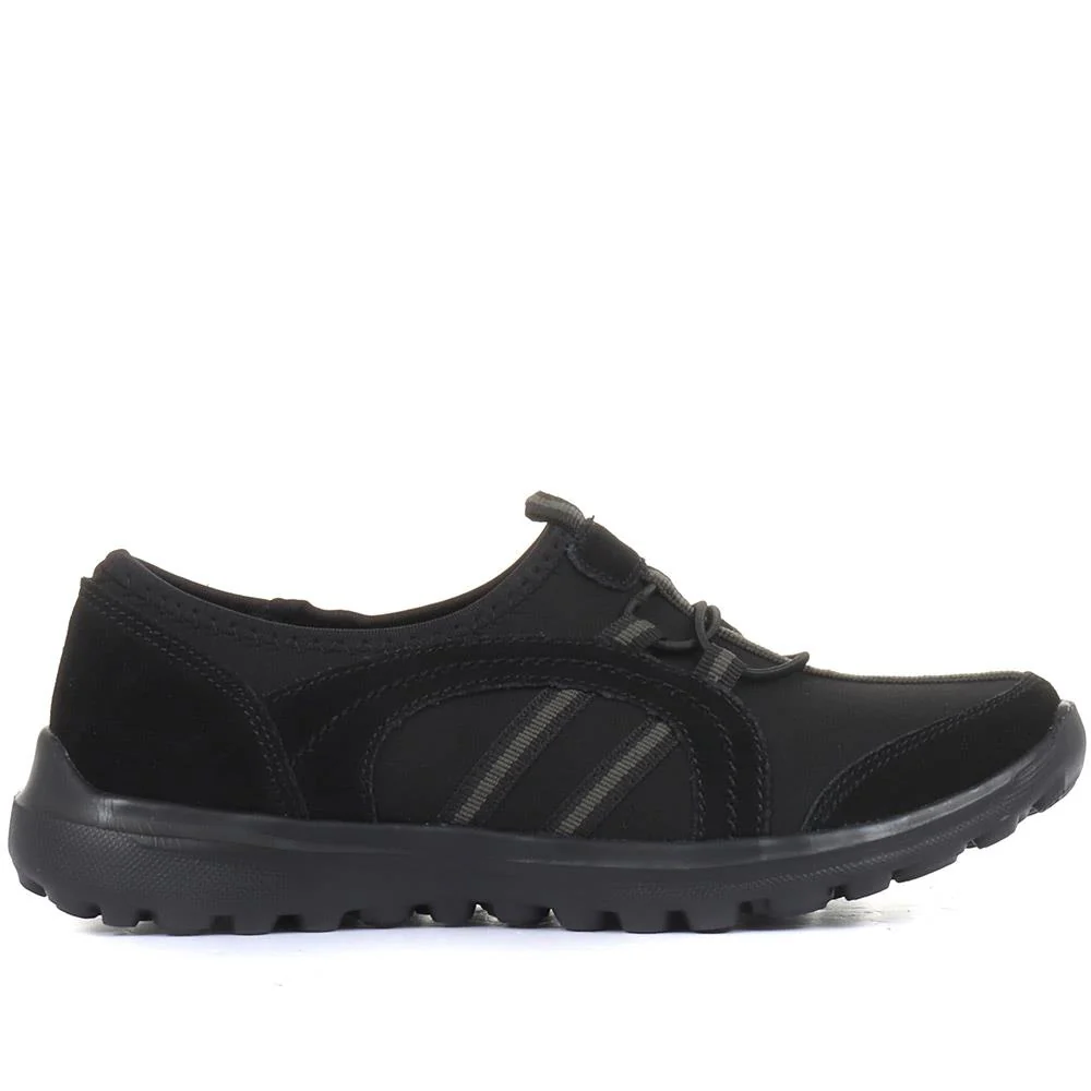 Lightweight Slip-On Trainers - BRK29010 / 314 777 - Black - Image 4