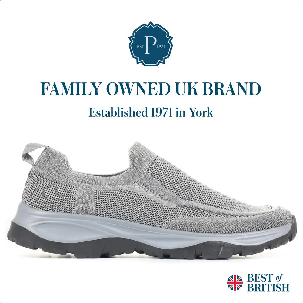 Lightweight Slip-On Trainers - BRK35007 / 321 333 - Grey - Image 3