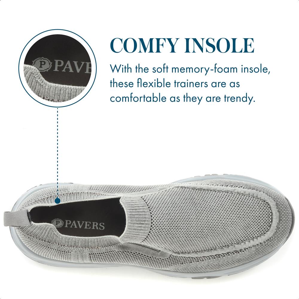 Lightweight Slip-On Trainers - BRK35007 / 321 333 - Grey - Image 7