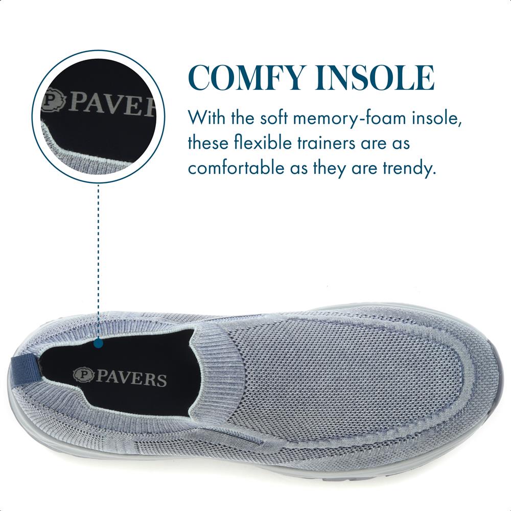 Lightweight Slip-On Trainers - BRK35007 / 321 333 - Navy - Image 6