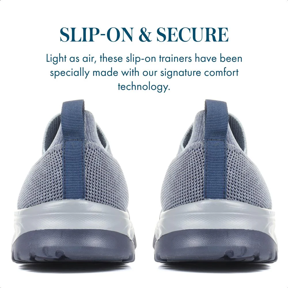 Lightweight Slip-On Trainers - BRK35007 / 321 333 - Navy - Image 7