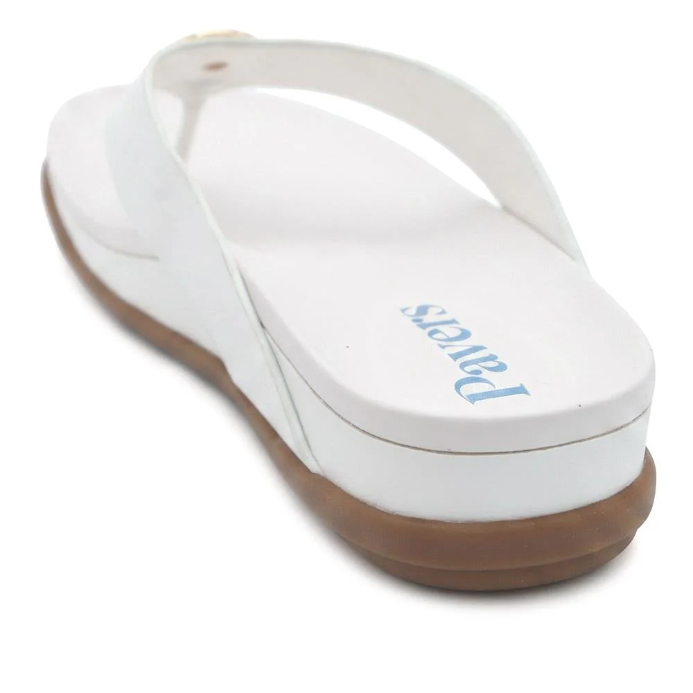 Lightweight Toe Post Sandals - BAIZH43031 / 328 984 - White - Image 3