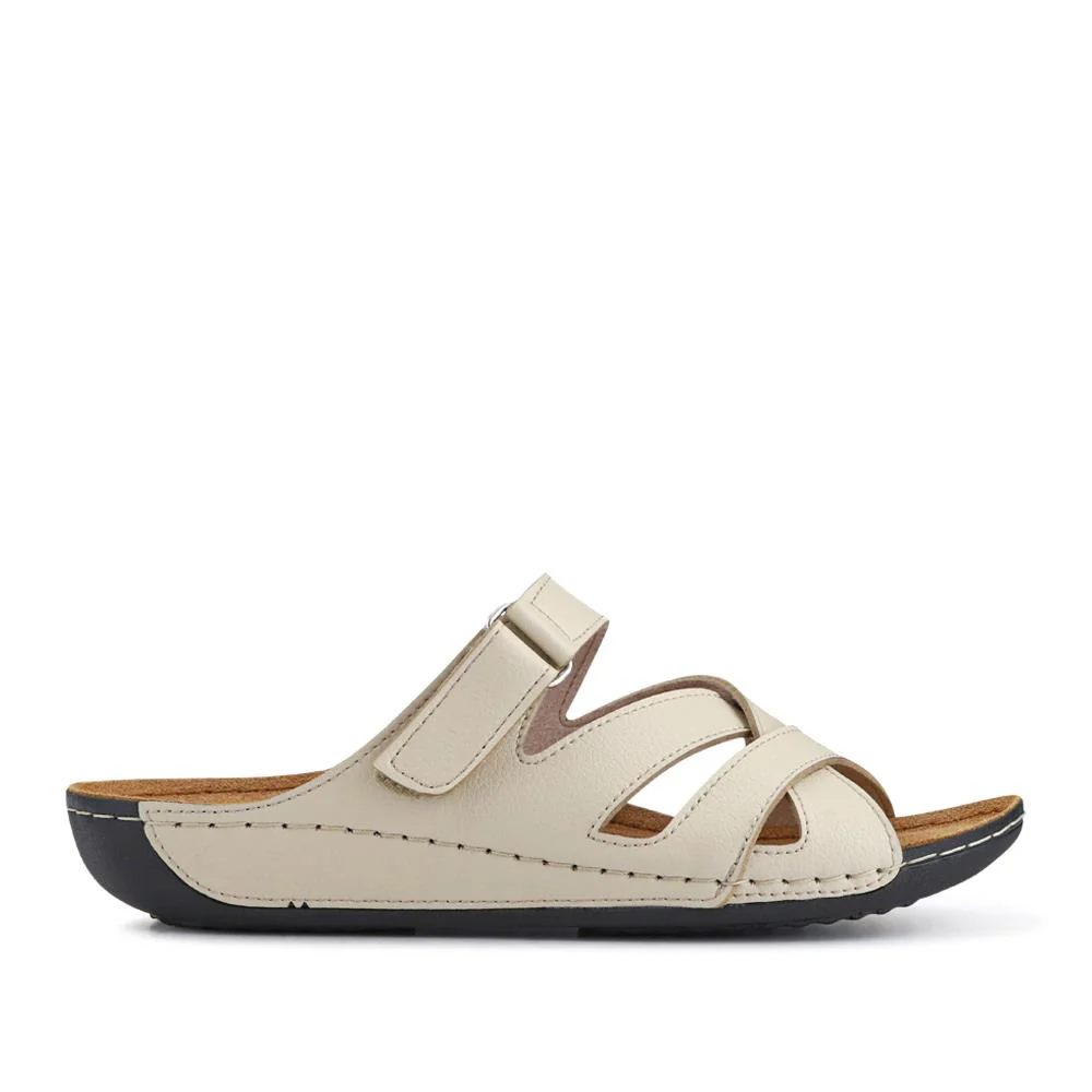 Lightweight Touch Fasten Mules - SERAY41001 / 327 547 - Beige - Image 2