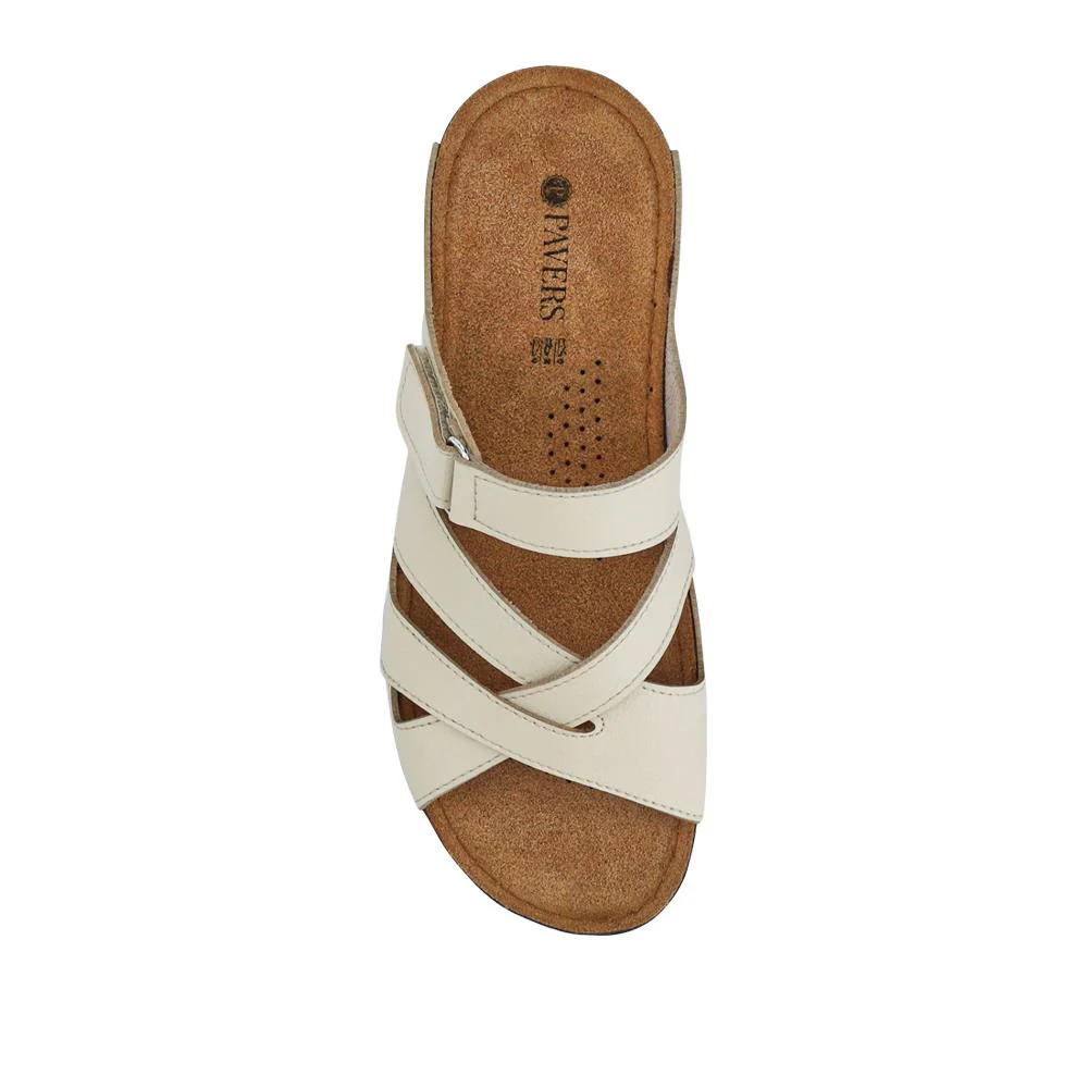 Lightweight Touch Fasten Mules - SERAY41001 / 327 547 - Beige - Image 4