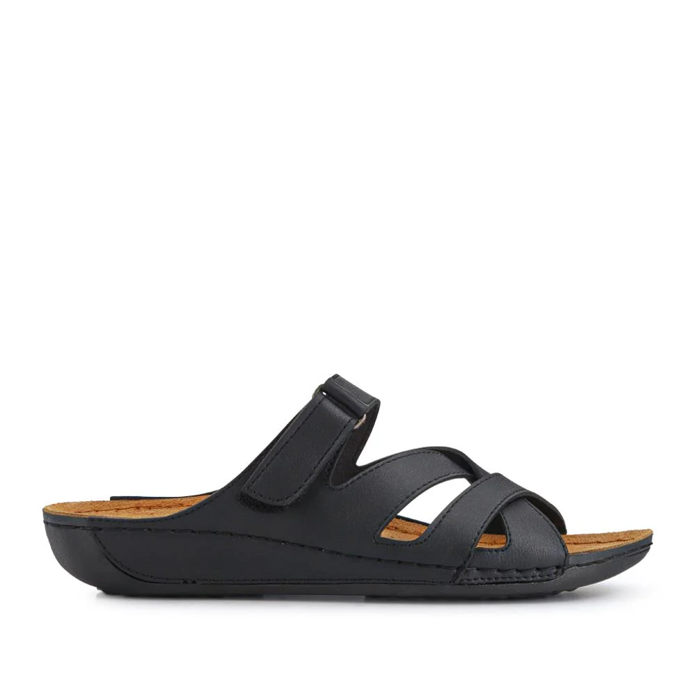 Lightweight Touch Fasten Mules - SERAY41001 / 327 547 - Black - Image 2