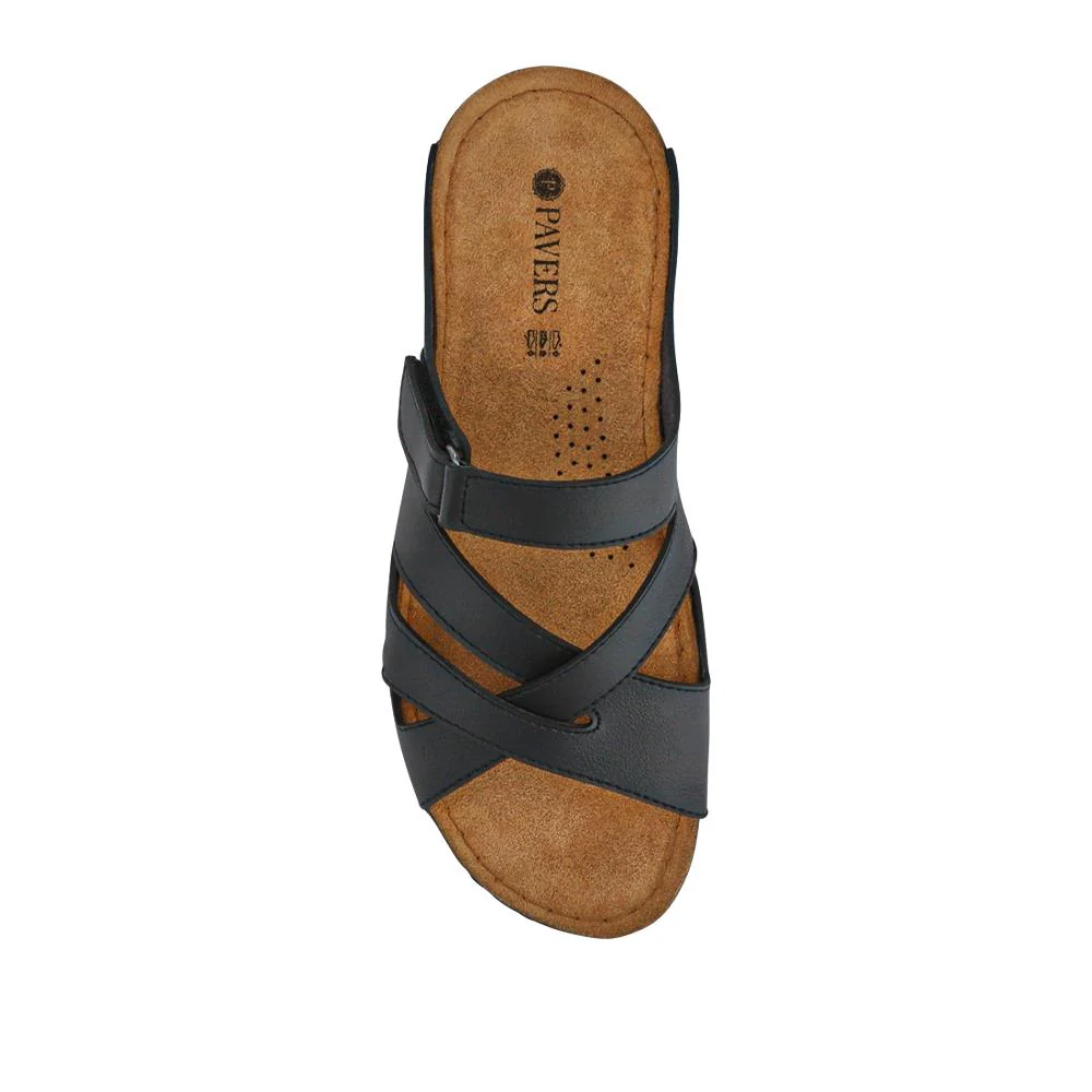 Lightweight Touch Fasten Mules - SERAY41001 / 327 547 - Black - Image 4