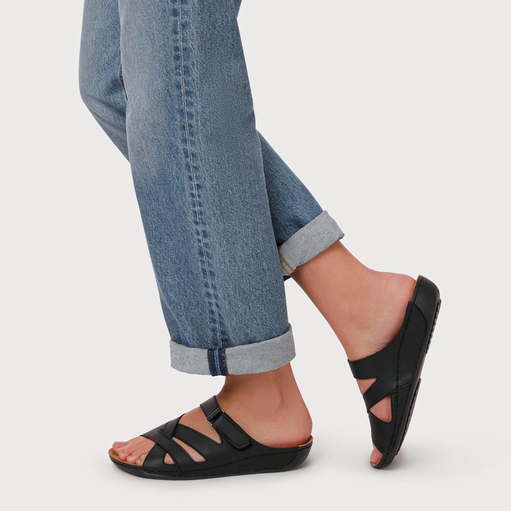 Lightweight Touch Fasten Mules - SERAY41001 / 327 547 - Black - Image 5