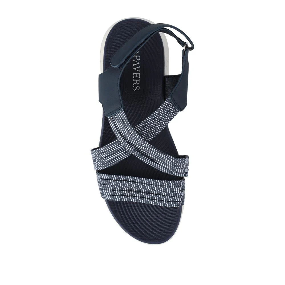 Lightweight Touch-Fasten Sandals - BAIZH41036 / 327 197 - Navy - Image 4