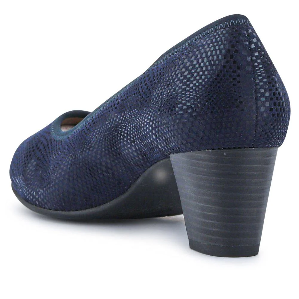 Lightweight Vegan Court Shoes - JANSP41003 / 326 784 - Navy Shimmer - Image 3