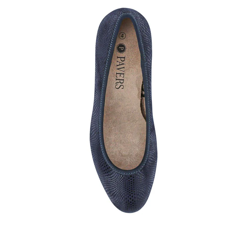 Lightweight Vegan Court Shoes - JANSP41003 / 326 784 - Navy Shimmer - Image 5