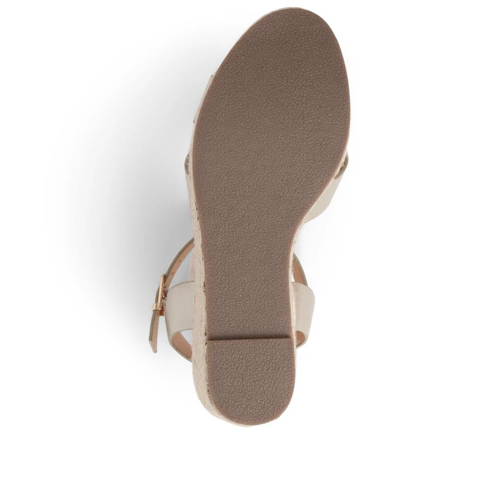 Lightweight Wedge Espadrilles - WBINS37095 / 323 624 - Gold - Image 5