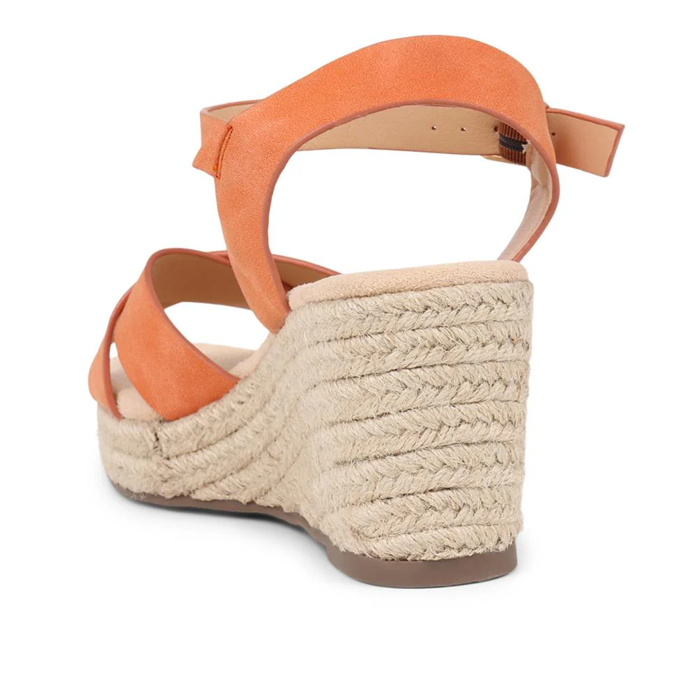 Lightweight Wedge Espadrilles - WBINS37095 / 323 624 - Orange - Image 4