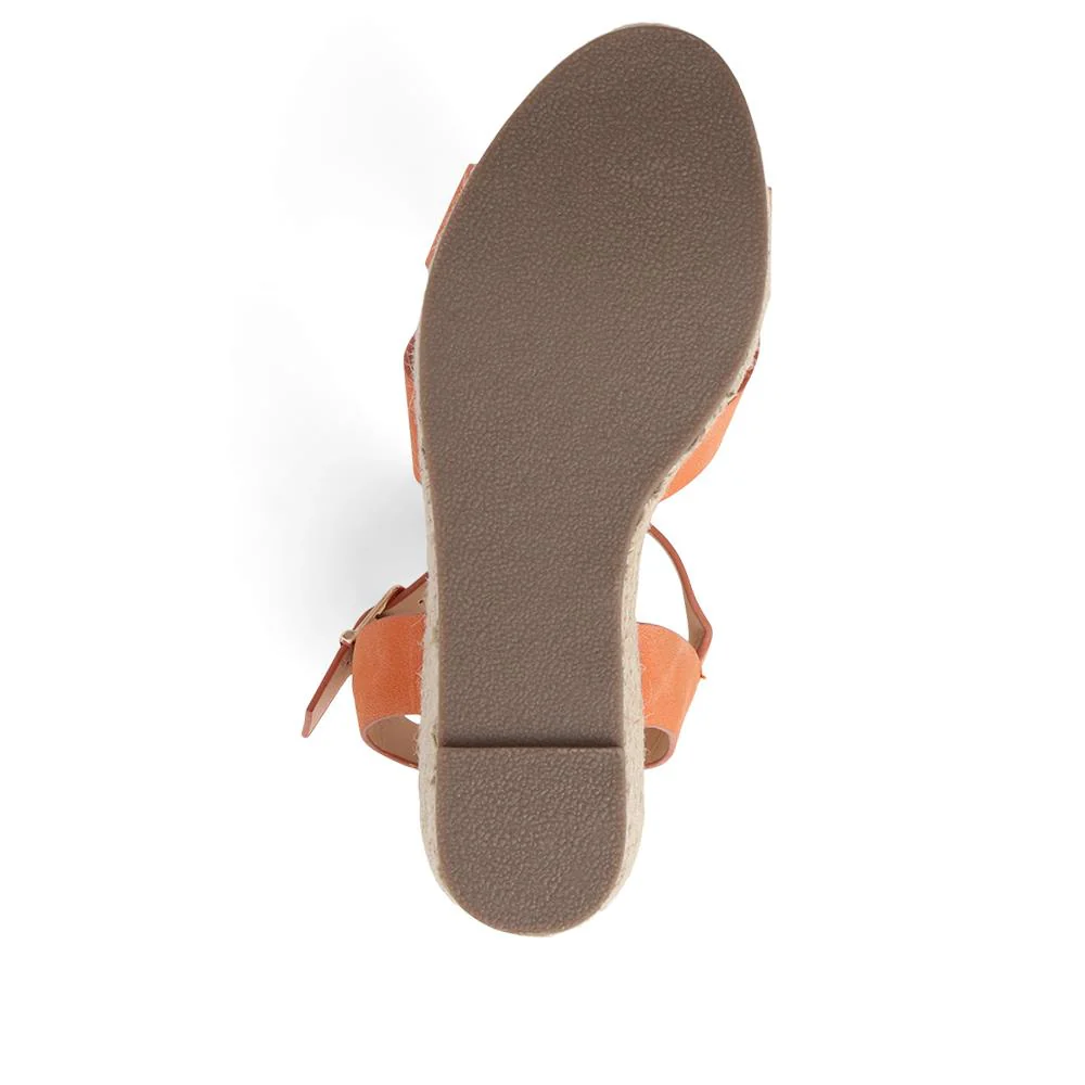 Lightweight Wedge Espadrilles - WBINS37095 / 323 624 - Orange - Image 5