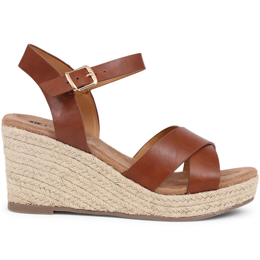 Lightweight Wedge Espadrilles - WBINS37095 / 323 624 - Tan - Image 3