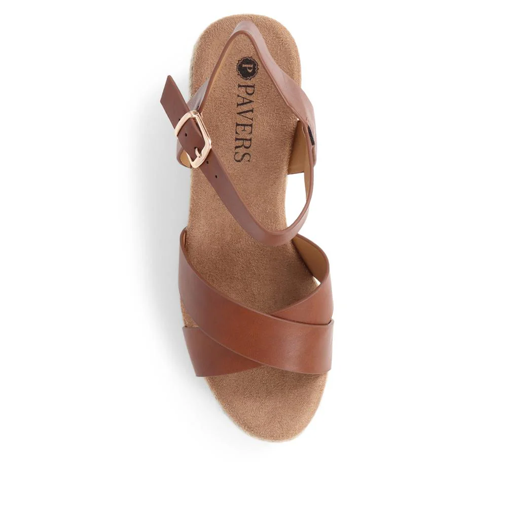 Lightweight Wedge Espadrilles - WBINS37095 / 323 624 - Tan - Image 6