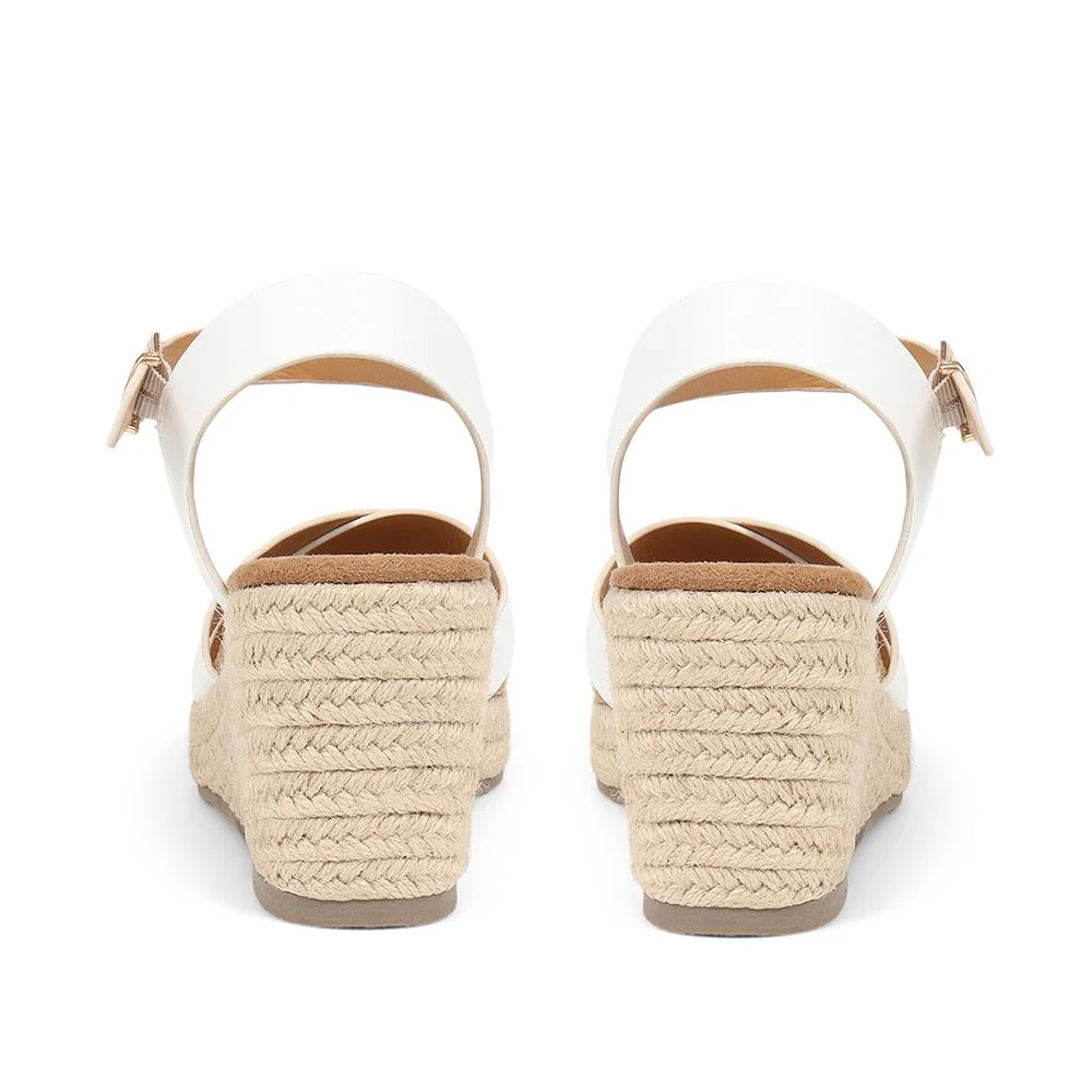 Lightweight Wedge Espadrilles - WBINS37095 / 323 624 - White - Image 4