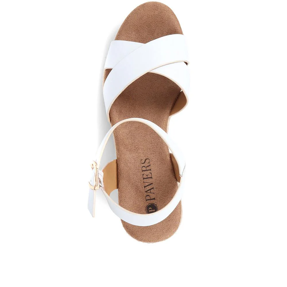 Lightweight Wedge Espadrilles - WBINS37095 / 323 624 - White - Image 5