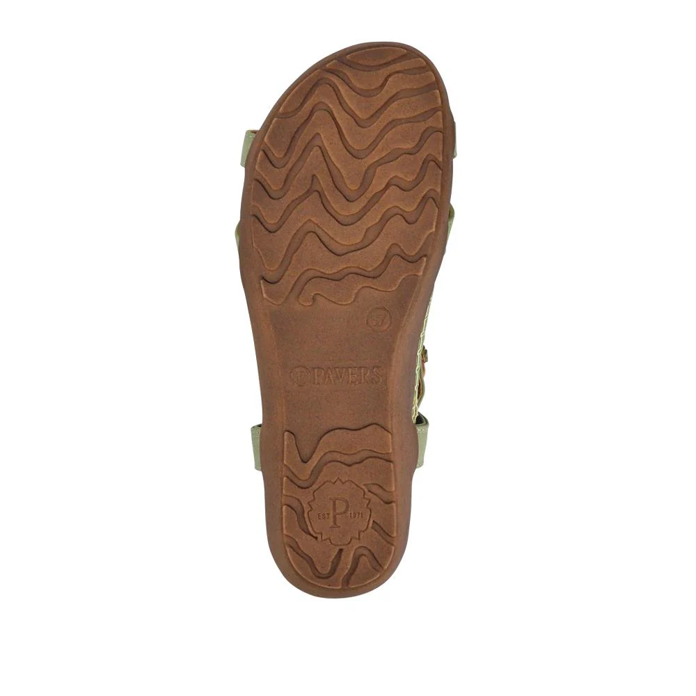 Lightweight Wedge Heel Mules - BAIZH41006 / 327 081 - Sage - Image 7