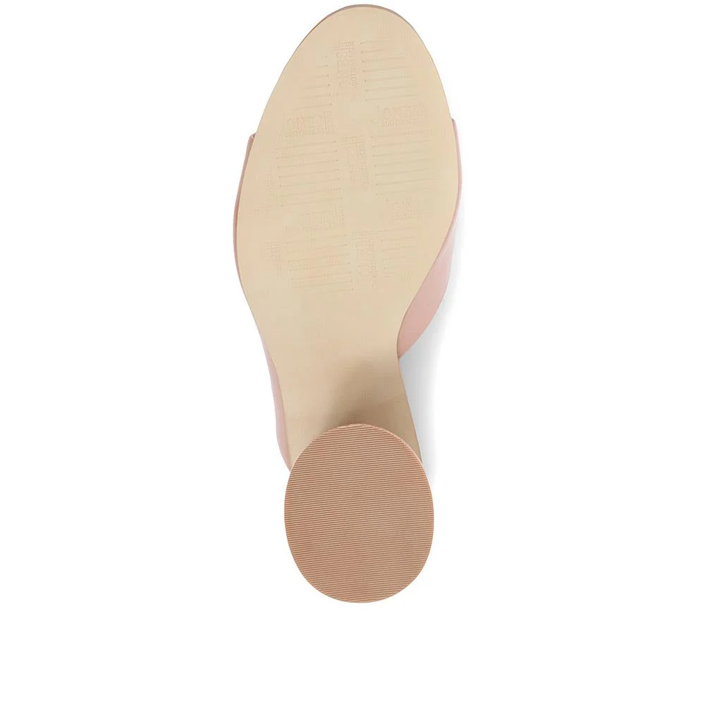 Lisetta Heeled Mules - LISETTA / 323 347 - Tan - Image 6
