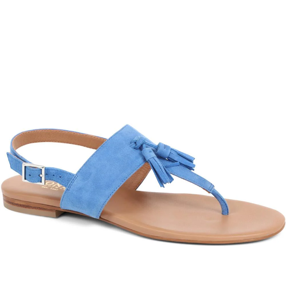 Lizabeth Leather Thong Sandals - LIZABETH / 323 350 - Image 2