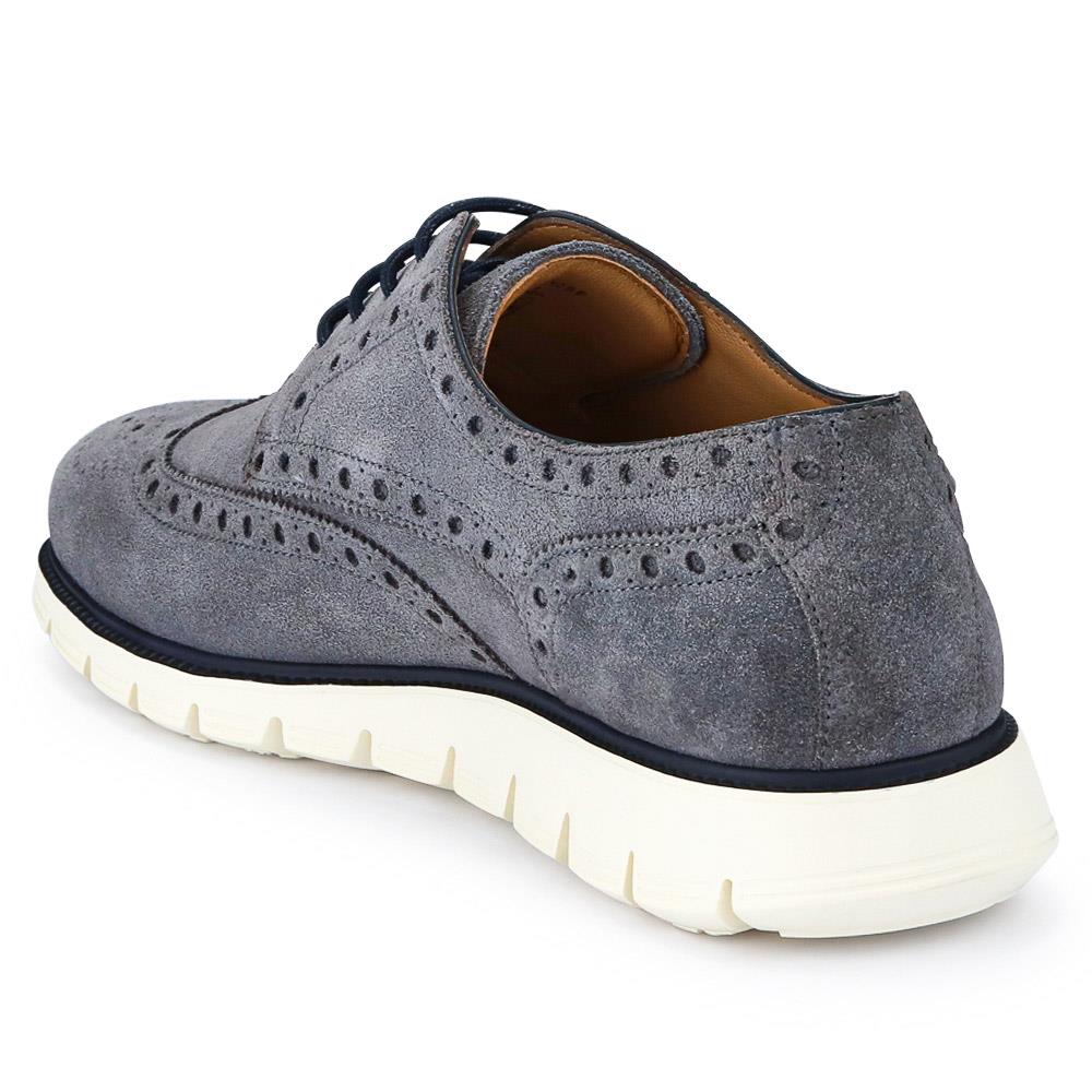 LondonCity2 Brogue Derby Shoes - LONDONCITY2 / 324 967 - Grey Suede - Image 3