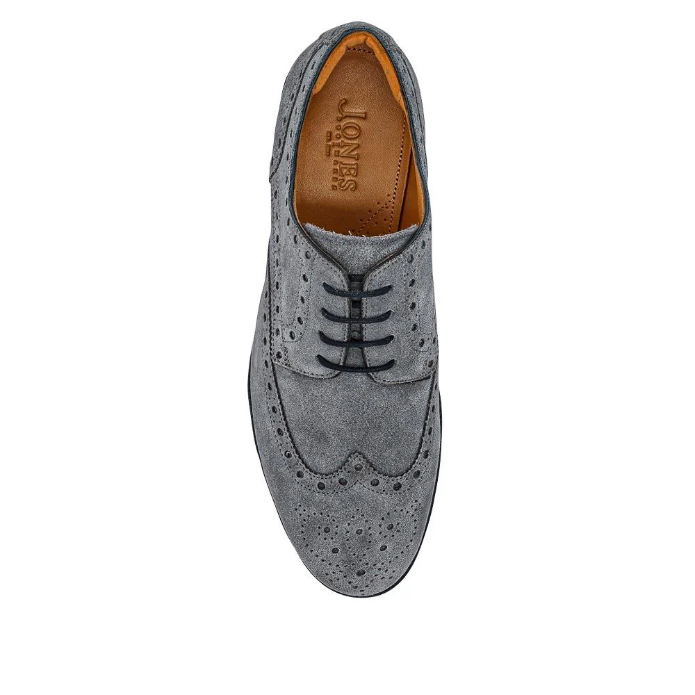 LondonCity2 Brogue Derby Shoes - LONDONCITY2 / 324 967 - Grey Suede - Image 4
