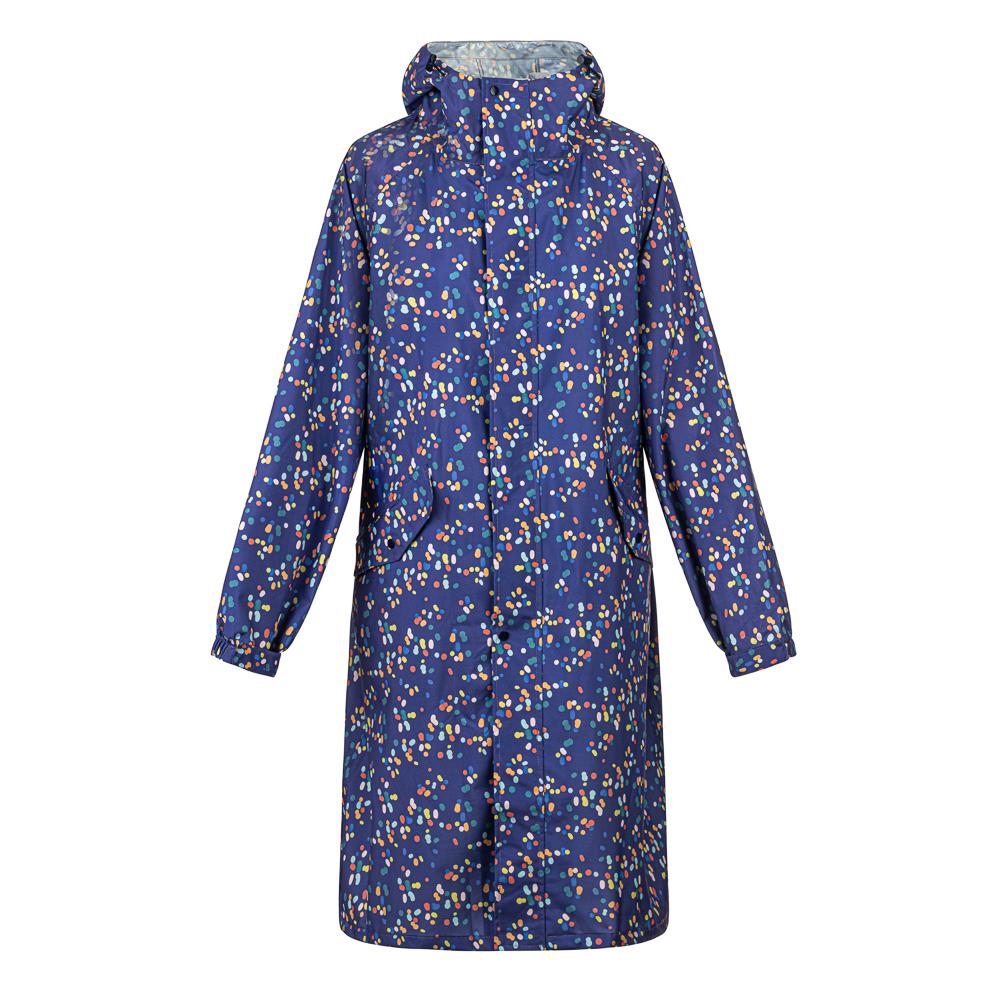 Long Rain-Proof Parka Coat - XKL41002 / 327 653 - Navy Spot - Image 2