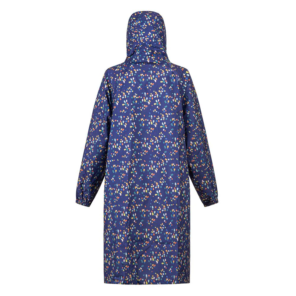 Long Rain-Proof Parka Coat - XKL41002 / 327 653 - Navy Spot - Image 3