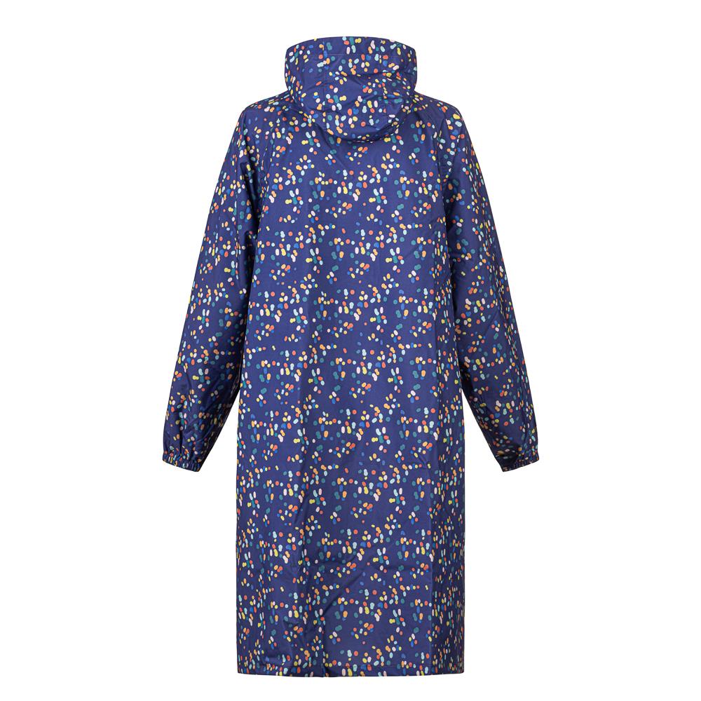 Long Rain-Proof Parka Coat - XKL41002 / 327 653 - Navy Spot - Image 4