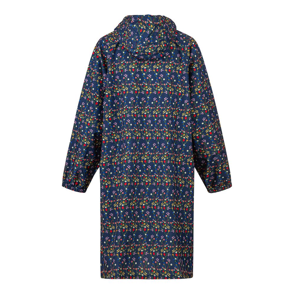 Long Rain-Proof Parka Coat - XKL41002 / 327 653 - Navy Floral - Image 4