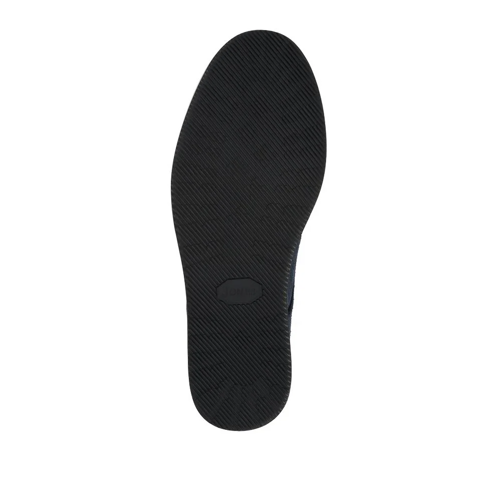 Longfield Wide Fit Leather Lace Up Shoes - LONGFIELD / 328 100 - Navy Suede - Image 6